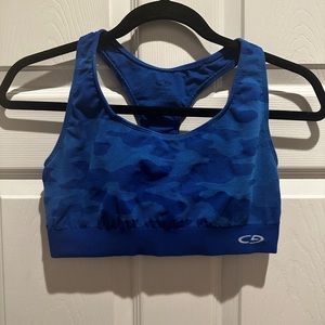 Champion: blue sports bra